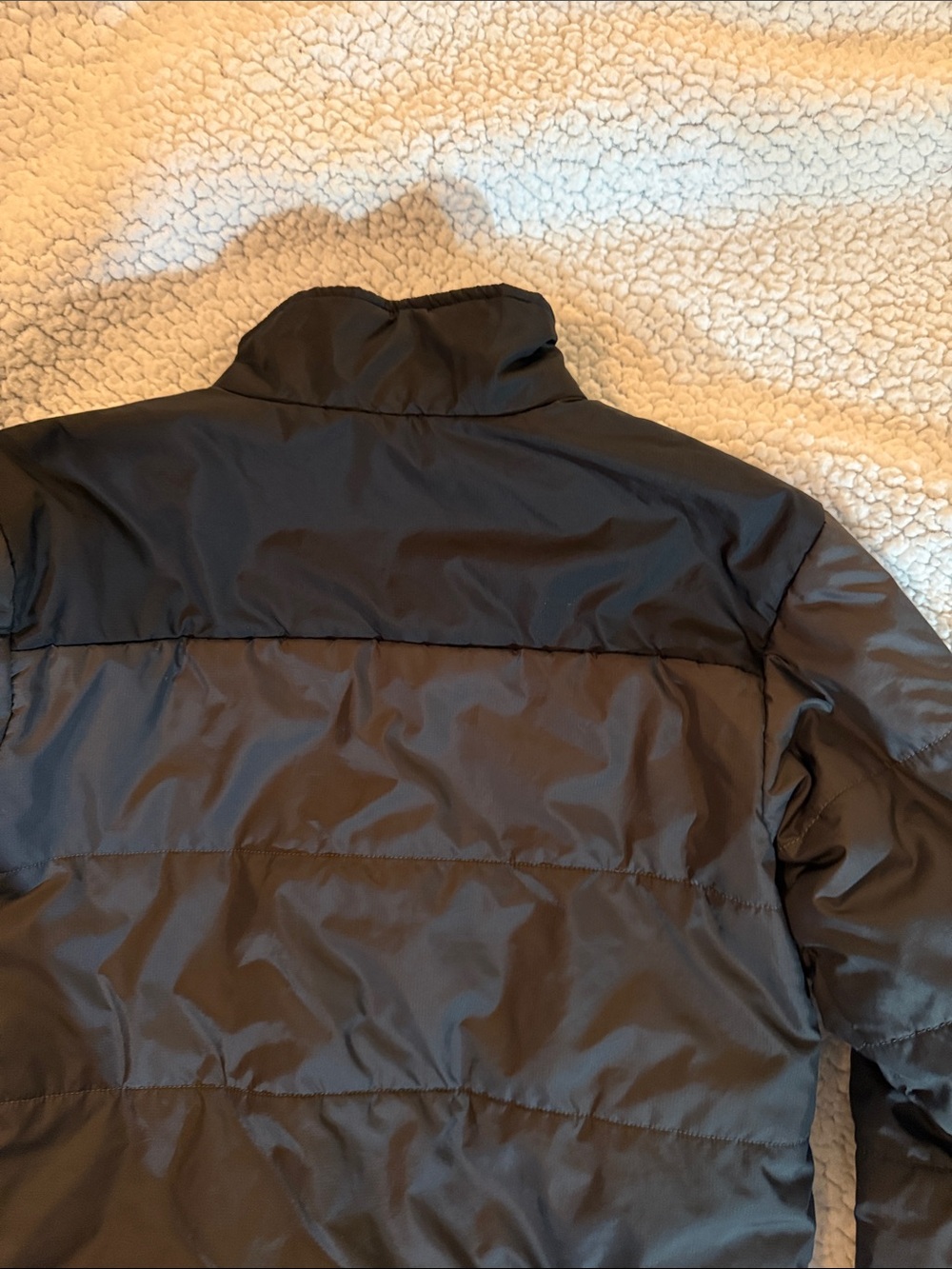 The North Face Kids Black Puffer Jacket with Yellow Zip Size M 10-12 - Picture 6 of 8